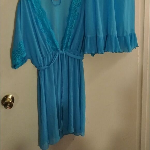 Beautiful Blue 2-piece Lingerie Set, in New Condition Beautiful & Sexy!😉❤️ - Picture 6 of 7